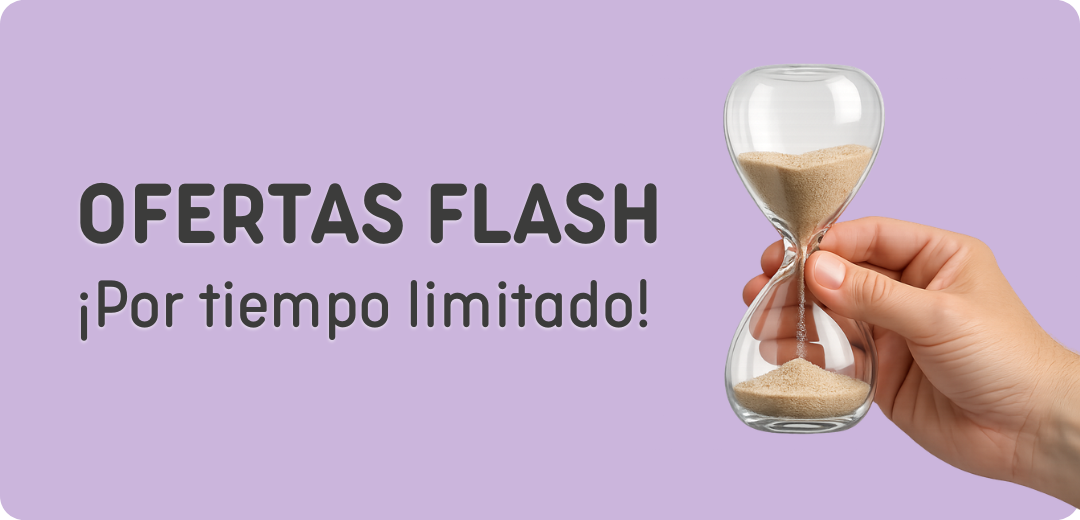Aprovecha nuestras ofertas flash en productos de farmacia, parafarmacia y ortopedia, disponibles por tiempo limitado.