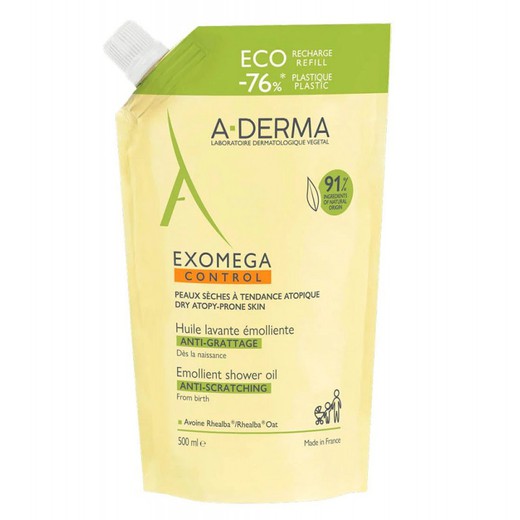 A-Derma Exomega Duplo Shower and Bath Oil 2x500ml