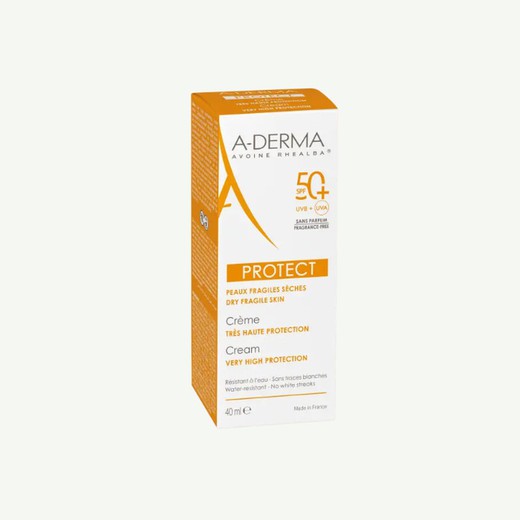 A-Derma Protect Sun Creme Sem Fragrância SPF50+ 40 ml