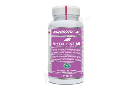 Airbiotic AB Vit D3 + K2 60 Comprimés