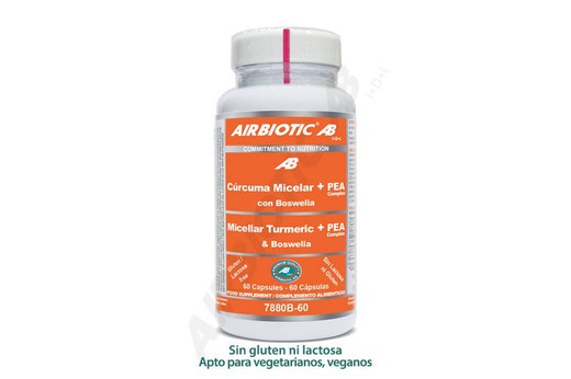 Airbiotic Curcuma Micellar + PEA Complex and Boswellia 60 Capsules