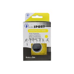 Alba Sport Kinésithérapie Bandage Thérapeutique 5 cm x 5 m Jaune 1 unité