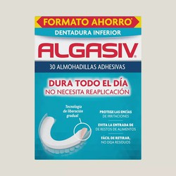 Algasiv Inferior Almohadillas Adhesivas Para Dentaduras Postizas