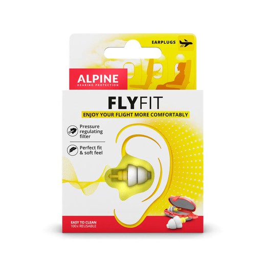 Plugues Alpine FlyFit 2 plugues planos