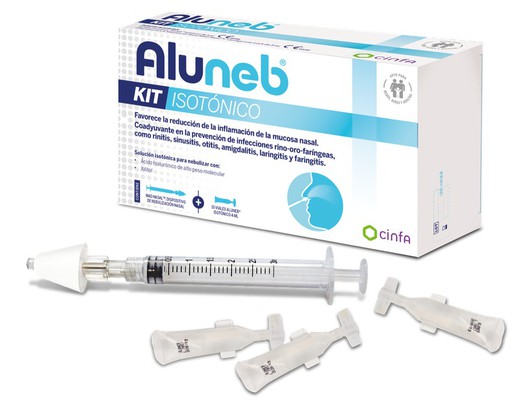 Aluneb Kit Isotonico Dispositivo De Nebulización Nasal + 15 Viales