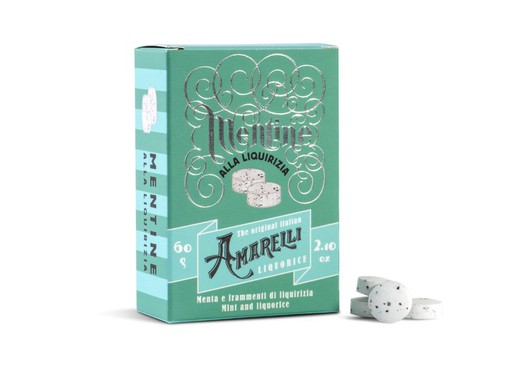 Amarelli Mentine Bonbons Réglisse Menthe 60 g