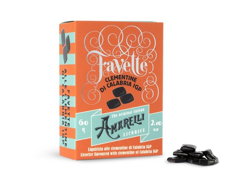 Amarelli Favette Licorice Pastilles with Clementines from Calabria PGI 60gr