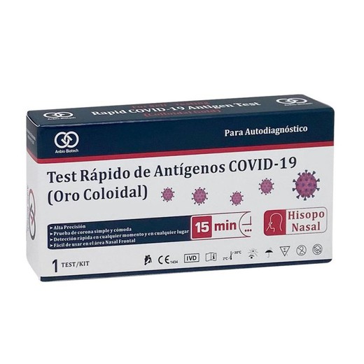 Anbio Biotech Test Rápido de Antígenos NARIZ COVID-19