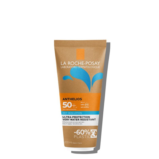 La Roche-Posay Anthelios Loción Wet Skin SPF50+ Ultra Protección Muy Resistente Al Agua 200 ml