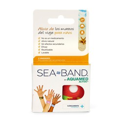 Aquamed Active Sea Band Children Anti Dizziness Bracelet 2 Units