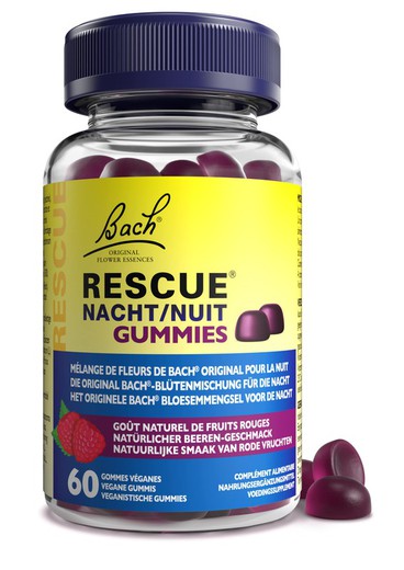 Bach Rescue Night Gummies 60 perles de gomme végétaliennes