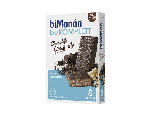 Bimanan BeKomplett Barras Sabor Choco Crocantes 8 U