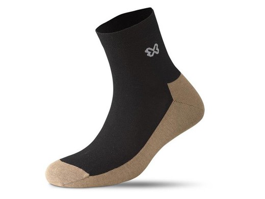 Calzamedi Diabetic Socks Black and Beige Short 9656-C 1 Pair