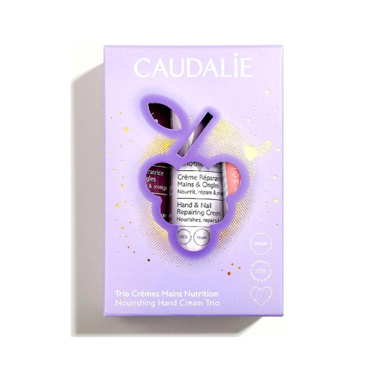 Caudalie Coffret Noël Trio Crèmes Mains Hydratation