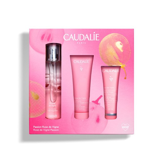 Caudalie Cofre Navidad Trío Pasión Rose de Vigne