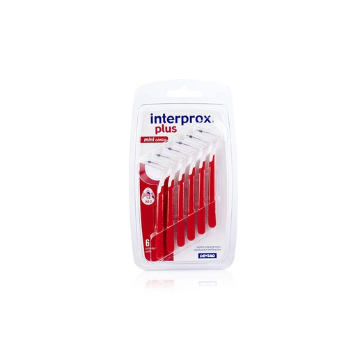 Interprox Plus Mini Pincel Cônico Vermelho 6 U