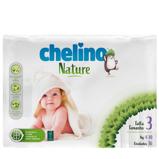 Chelino Children's Diaper Nature T - 3 36 U