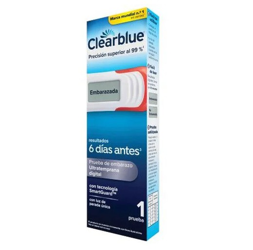 Teste de gravidez ultraprecoce digital Clearblue 1 unidade