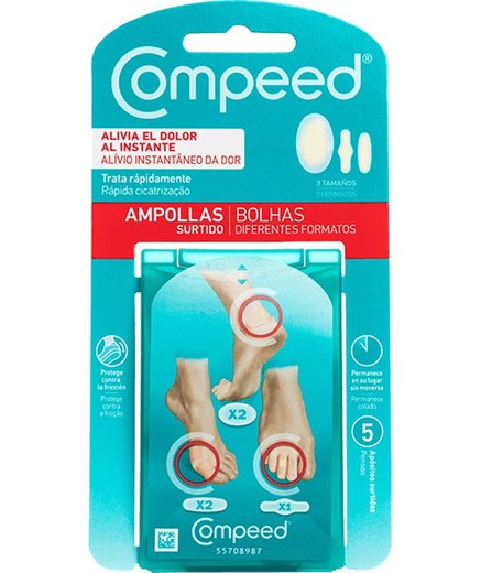 Compeed Ampolas Variadas de Hidrocolóide 5 U