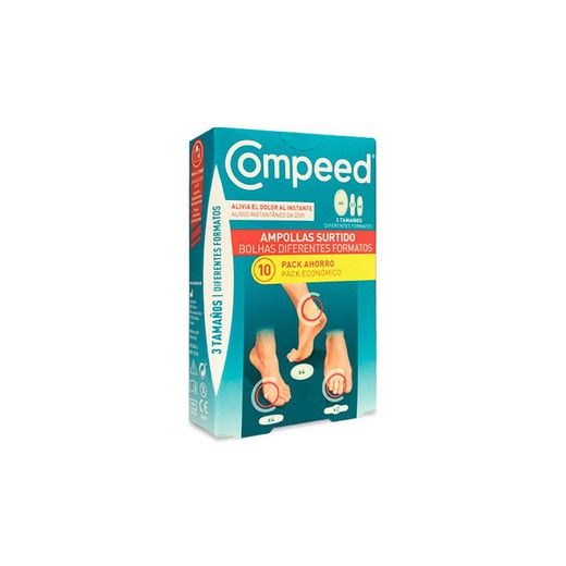 Compeed Ampolas Sortimento Pacote Poupança 10 Curativos