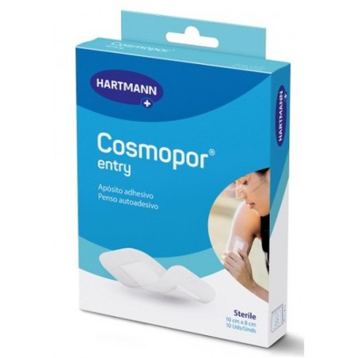 Cosmopor Entry Pansement Stérile 10 cm x 8 cm 10u