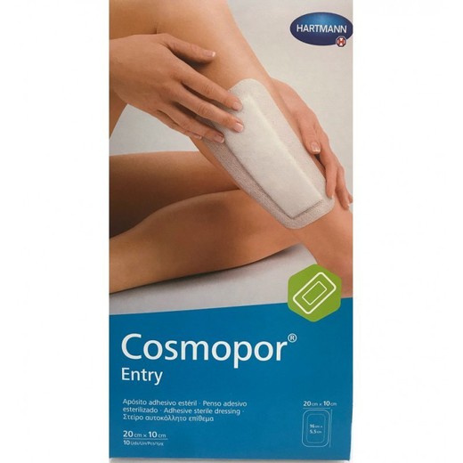 Cosmopor Entry Sterile Dressing 20 cm x 10 cm 10u