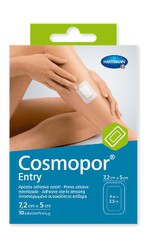 Cosmopor Entry Sterile Dressing 7.2 cm x 5 cm 10u
