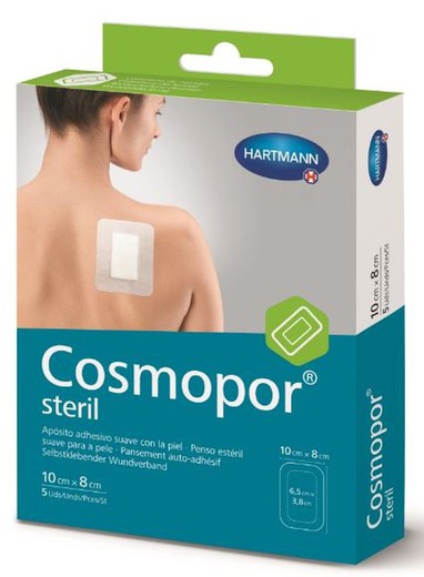 Cosmopor Steril Pansement Stérile 10 cm x 8 cm 5u