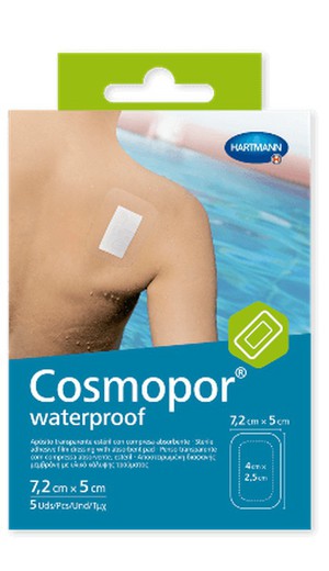 Cosmopor Waterproof Apósito Adhesivo 7,2 cm x 5 cm 5u