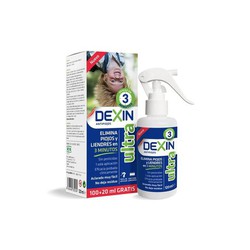 Dexin Ultra Loción Antipiojos Spray eficaz en 3 minutos 100+20 ML