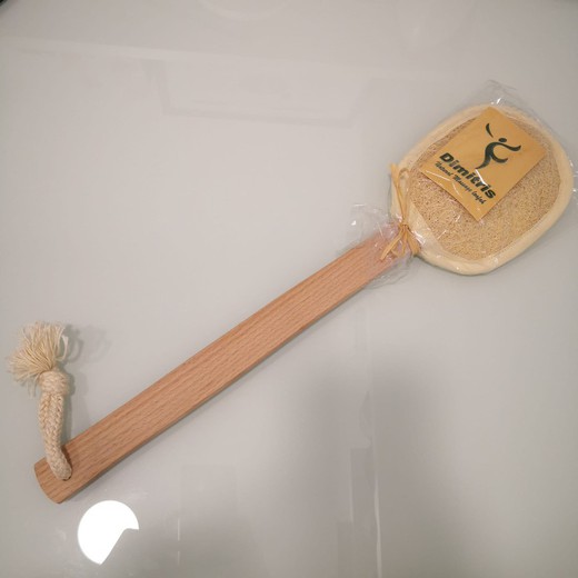 Dimitris Luffa Sponge With Handle