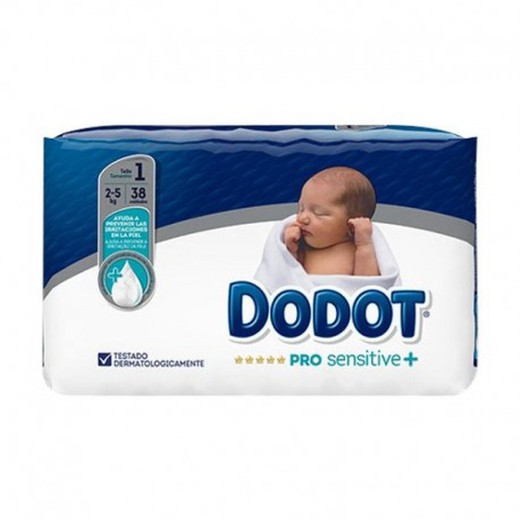 Dodot Pro Sensitive T-1 Infant Diaper, 2-5Kg