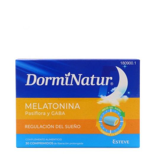 DormiNatur Regulación Del Sueño Con Melatonina Y Pasiflora 30 Comprimidos