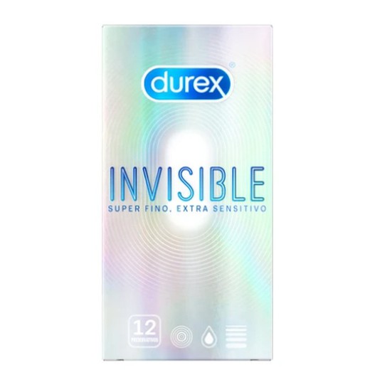 Durex Invisible Extra Sensitivo Preservativos 12 U