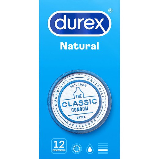 Preservativos Durex Natural Plus Easy On 12 U