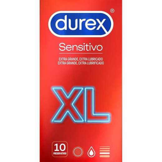 Durex Sensitive Préservatif XL 10 U