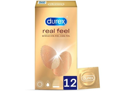 Preservativo Durex Real Feel Sem Látex 12 U