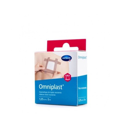 Omniplast Hypoallergenic Adhesive Tape Resistant Fabric 5m x 1.25cm