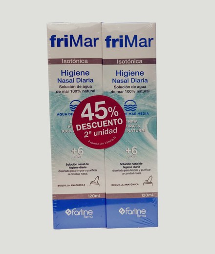 Farline Frimar Isotonic Duplo Solution Isotonique d'Eau de Mer 2 x 120 ml