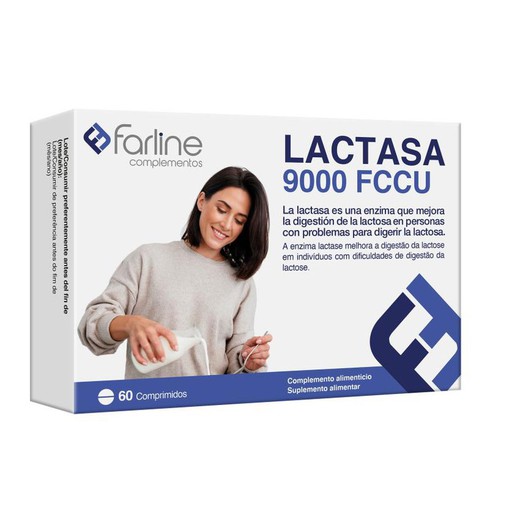 Farline Lactase 9000 FCCU Plaquette 60 Comprimés