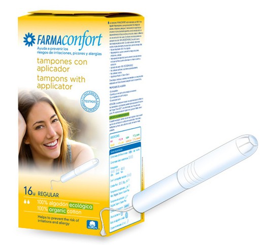 Farmaconfort Regular Tampons With Applicator 16 Units