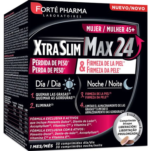 Forte Pharma Xtraslim Max 24 Mujer +45 30 Comprimidos Dia/Noche