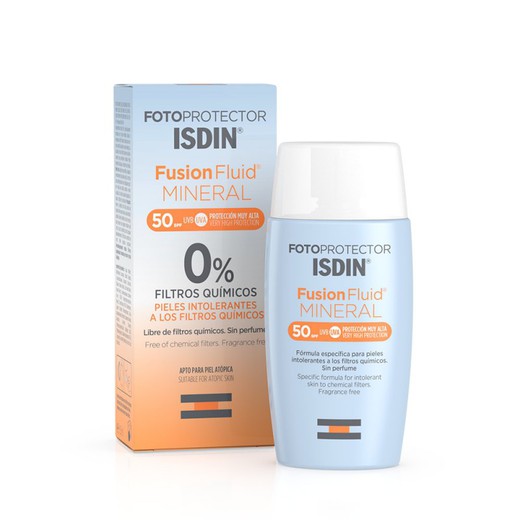 ISDIN Crème Solaire Fusion Fluide MINERAL SPF 50 50 ml