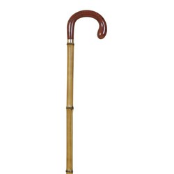 Garcia 1880 Canne de Marche Manche Coquille 22 mm Caoutchouc Bambou | R. 45