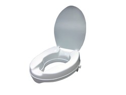 PEPE - Elevador WC Adulto con Tapa (10 cm de altura), Alzador WC