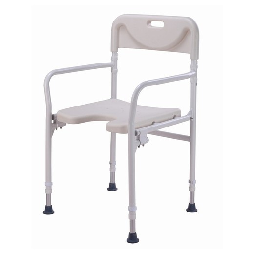 Garcia 1880 Silla de Baño Plegable de Aluminio 2298