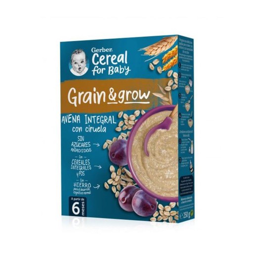 Gerber Avena Con Ciruela 250 G