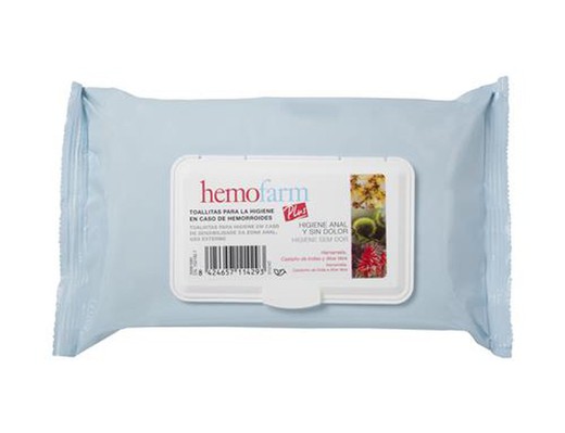 Hemofarm Plus Lingettes Hygiéniques Anales 60 unités