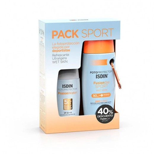 Isdin Pack Sport Photoprotection Fusion Water SPF50+ 50ml + Fusion Gel SPF50+ 100ml
