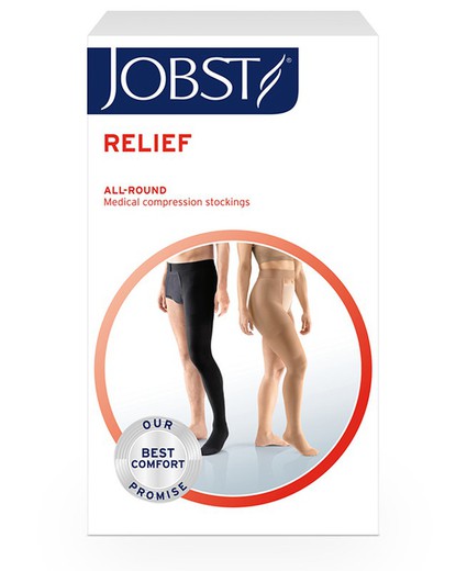 Jobst Relief 1 Long Stockings Long Stockings with Waist Support AG-T Medium Compression (Class 2 20-30 mmHg) Post-Operative 1 Unit